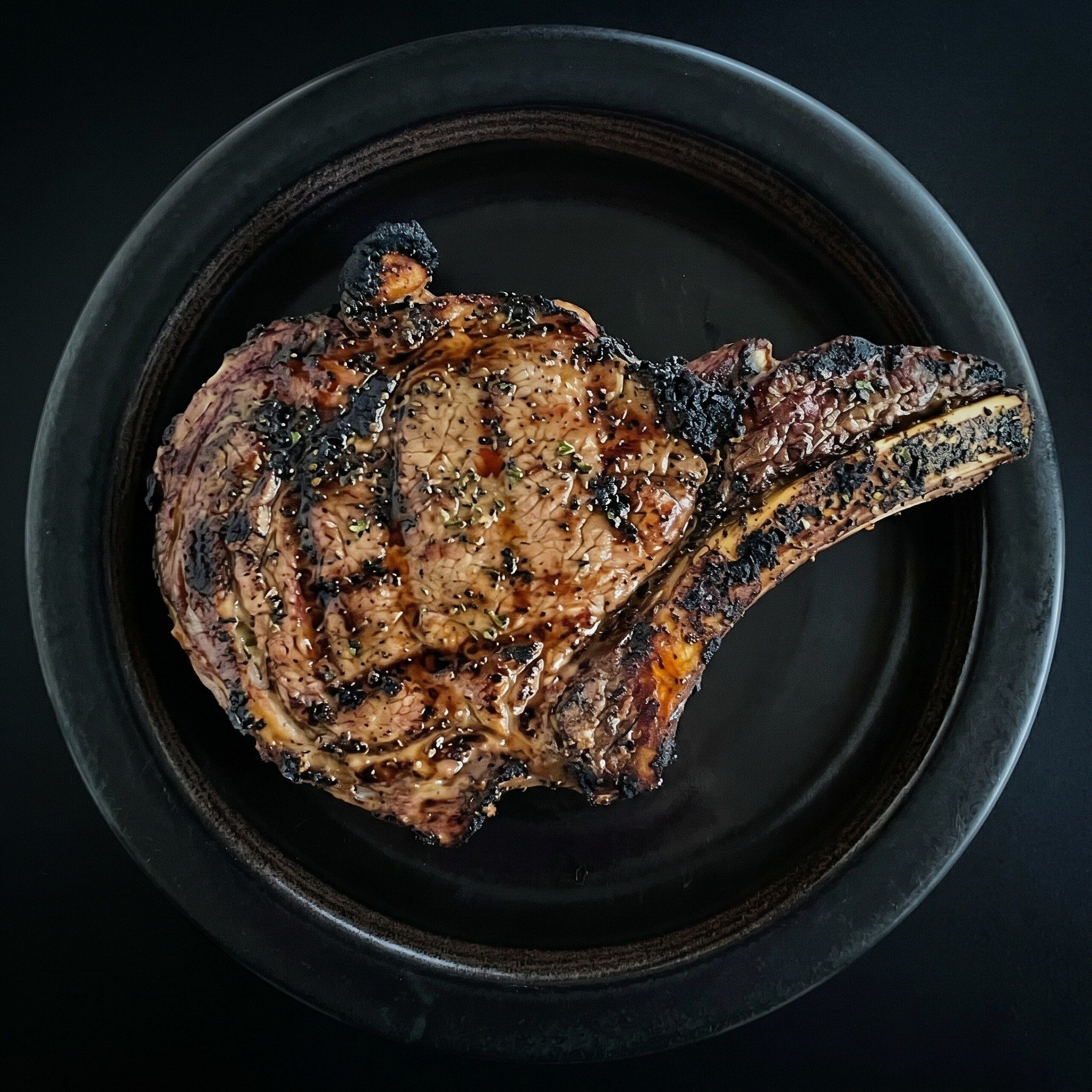 Ribeye Steak Dinner.